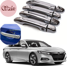 Exterior Door Handle Cover Trim Chrome Stainless Steel, Compatible with Honda Ac