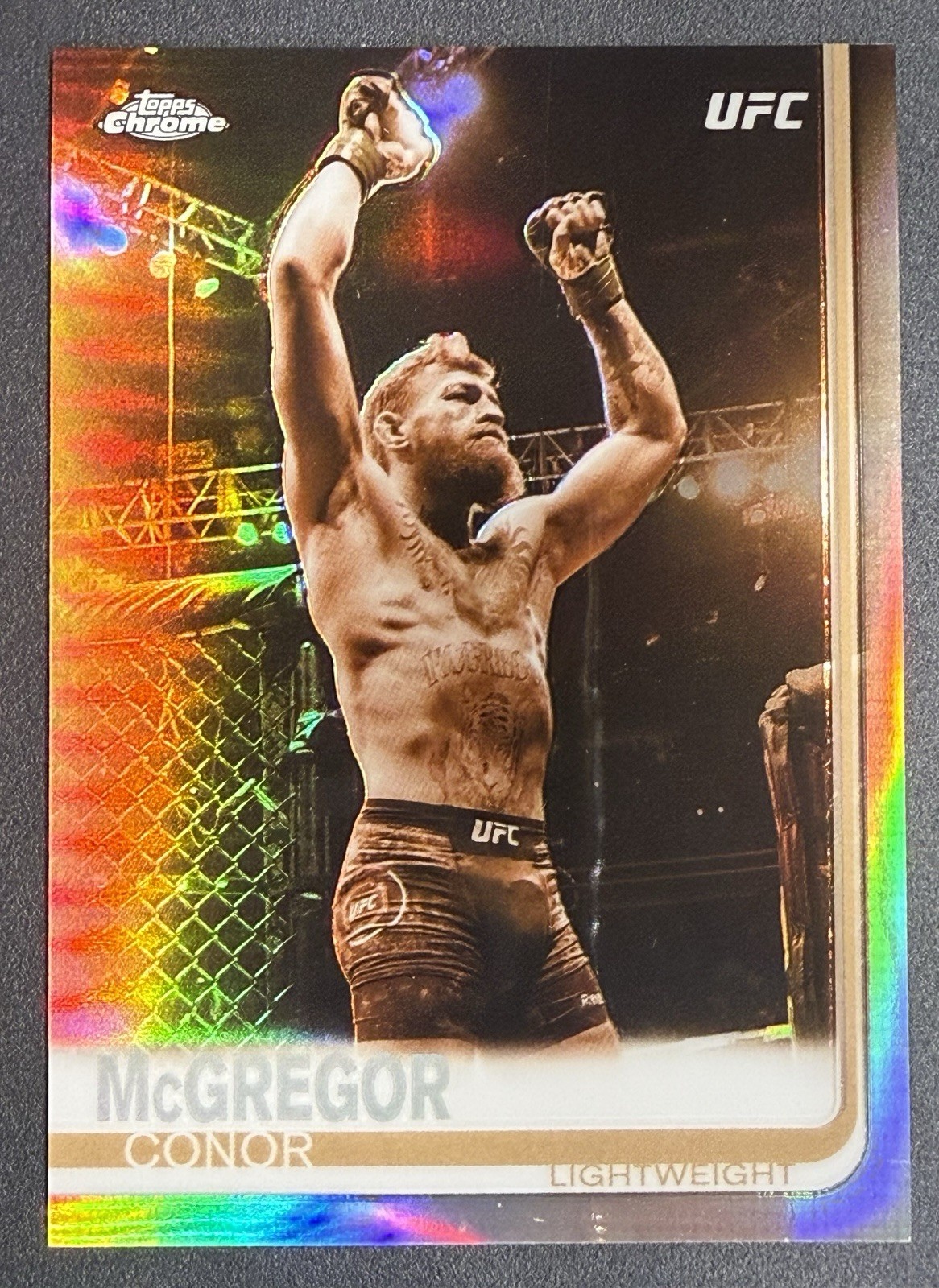 Topps 2019 Chrome UFC Conor McGregor  Sepia Refractor #93 Ireland MMA