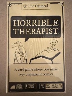 Horrible Therapist Card Game NEW Sealed Exploding Kittens The Oatmeal  17+