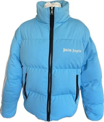 Orig. Moncler X Palm Angels Rodman Short Down Jacket Gr 2 Blue White limitiert