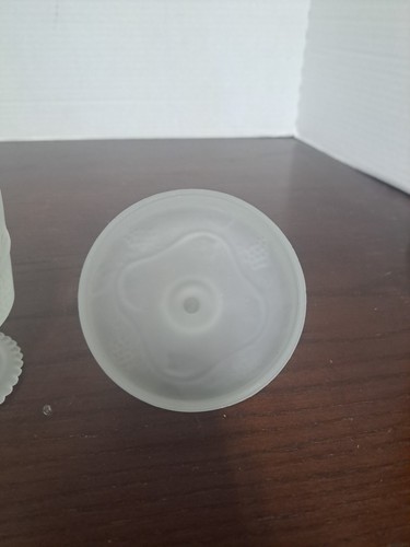 Piatto polvere vintage Avon in vetro smerigliato con motivo vite uva - Foto 7 di 10