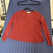 Loft Women s Rich Red Crew Neck Sweater Size XS