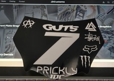 Pre-made MOTOCUTZ Number Plate Decal - (Black...