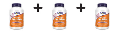 3 x Now Foods Lecithin 1200mg (100 softgels) (63,16 EUR/kg)