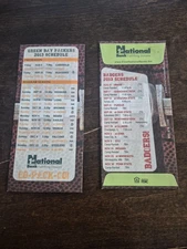 2013 Green Bay Packers Wisconsin Badgers Bank Envelope Schedule