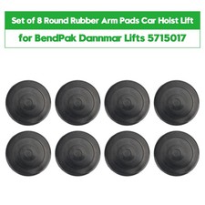 Set Of 8 Round Rubber Arm Pads Car Hoist Lift For Bendpak Dannmar Lifts 5715017. Set Of 8 Round Rubber Arm Pads Car Hoist Lift For Bendpak Dannmar Lifts 5715017.