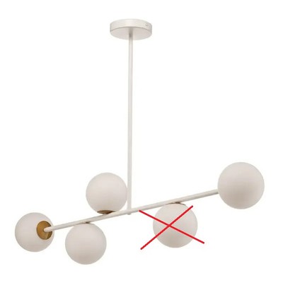 Gama Hängeleuchte Pendelleuchte Lampe LED weiß gold Stahl Glas SIEHE TEXT/F85