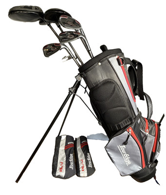 Tour Edge HL-J Junior 7 Club Golf Set for Ages 9-12 (kids 58-64'' tall) Red Black