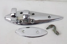 Vintage Chrome Boat Part Chock Cleat Rope Guide Boat Yacht Tear Drop Mooring ?