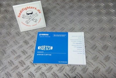 Bedienungsanleitung Buch Fahrerhandbuch Yamaha MTM 125 Ez.22