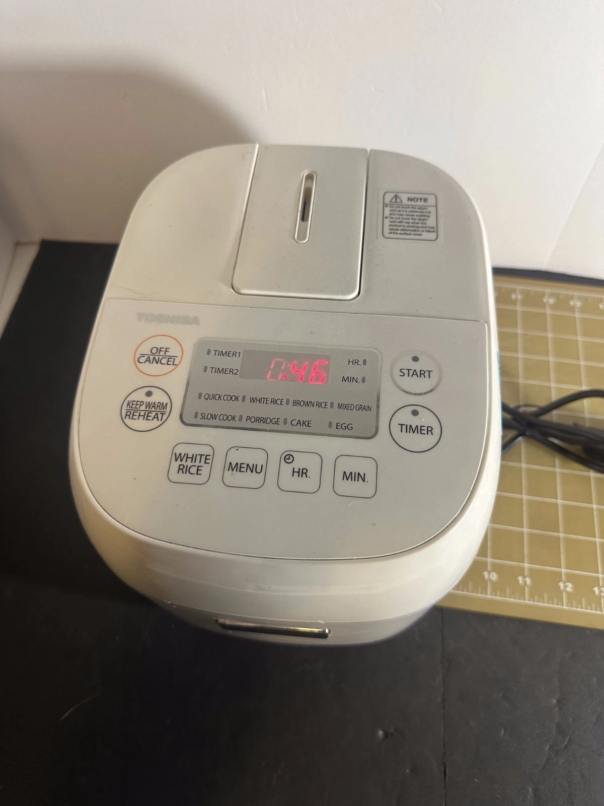 Toshiba TRCS02 Rice Cooker 3 Cup 8 Presets Fuzzy Logic LCD Tested Works
Opens in a new window or tab