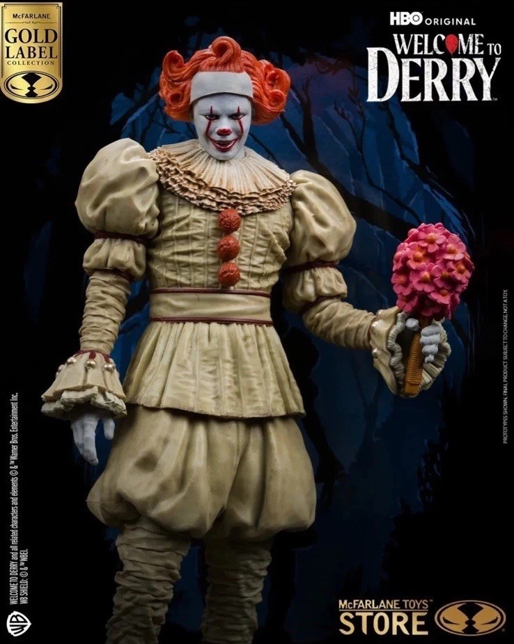 Figurine Pennywise McFarlane Horreur Gold Label 15cm pour Collectionneur Adulte