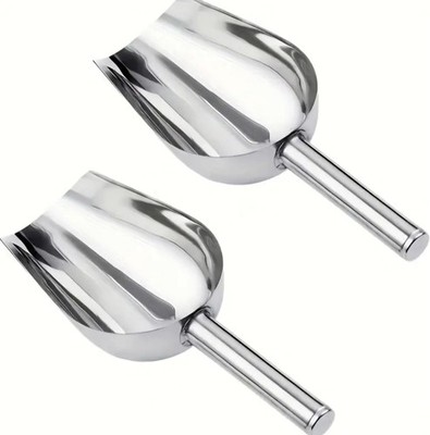 Edelstahl Eiswürfel Mehlschaufel Küchenutensilien Buffet Nuss Getreide Schaufel X2