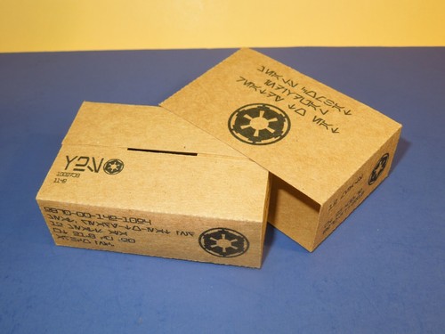 3 Easy fold 1/6 Scale Galactic Empire Ration Boxes and Sleeves for Star Wars - Picture 6 of 6