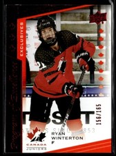 2021-22 UD Team Canada Juniors POE Exclusives Ryan Winterton /165 #138