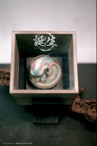 LEP Studio Naissance Series Loong:Cyan Flower GK Model Painted Artwork Toy New - Picture 3 of 13
