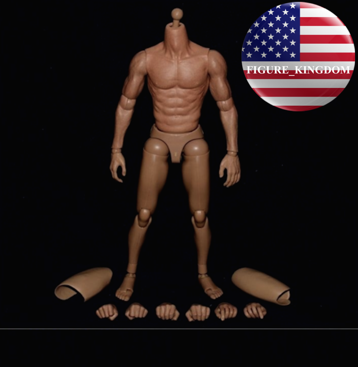 ZC Toys New Generation 1/6 Emulated Muscular Figure Body For Bruce