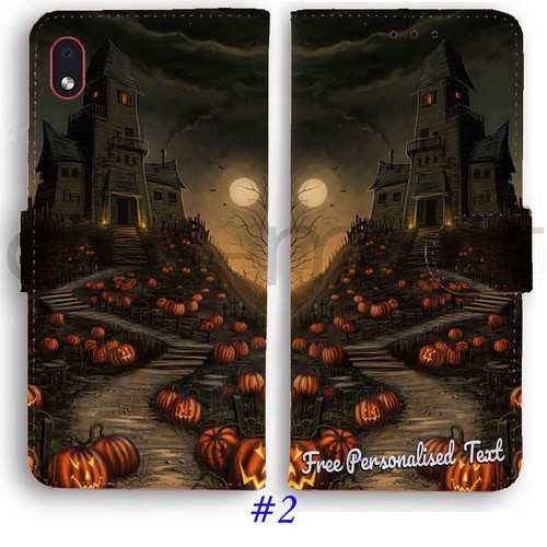 Personalised Text Phone Cover For Sony Xperia XZ/XA/X/Z3/Z5/M4 Series Halloween - Picture 8 of 11