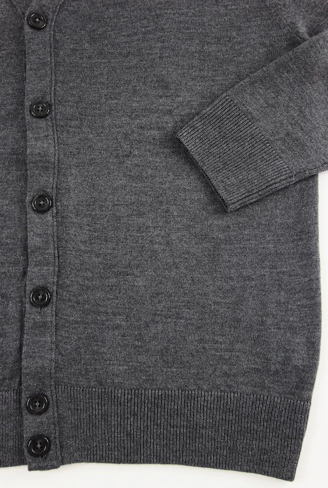 Men's TURNBURY Gray Grey Merino Wool Cardigan Sweater XL NEW NWT F45SR750  - Image 3 of 4