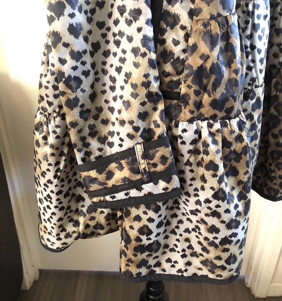 RED VALENTINO Jacket Size AU 10 EU 38 Animal Print Wind Side Pockets Worn Once - Image 4 of 4