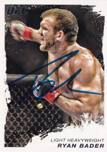 Ryan Bader Signed 2011 Topps UFC Moment of Truth Card #111 Autograph 192 174 144 - Picture 1 of 24