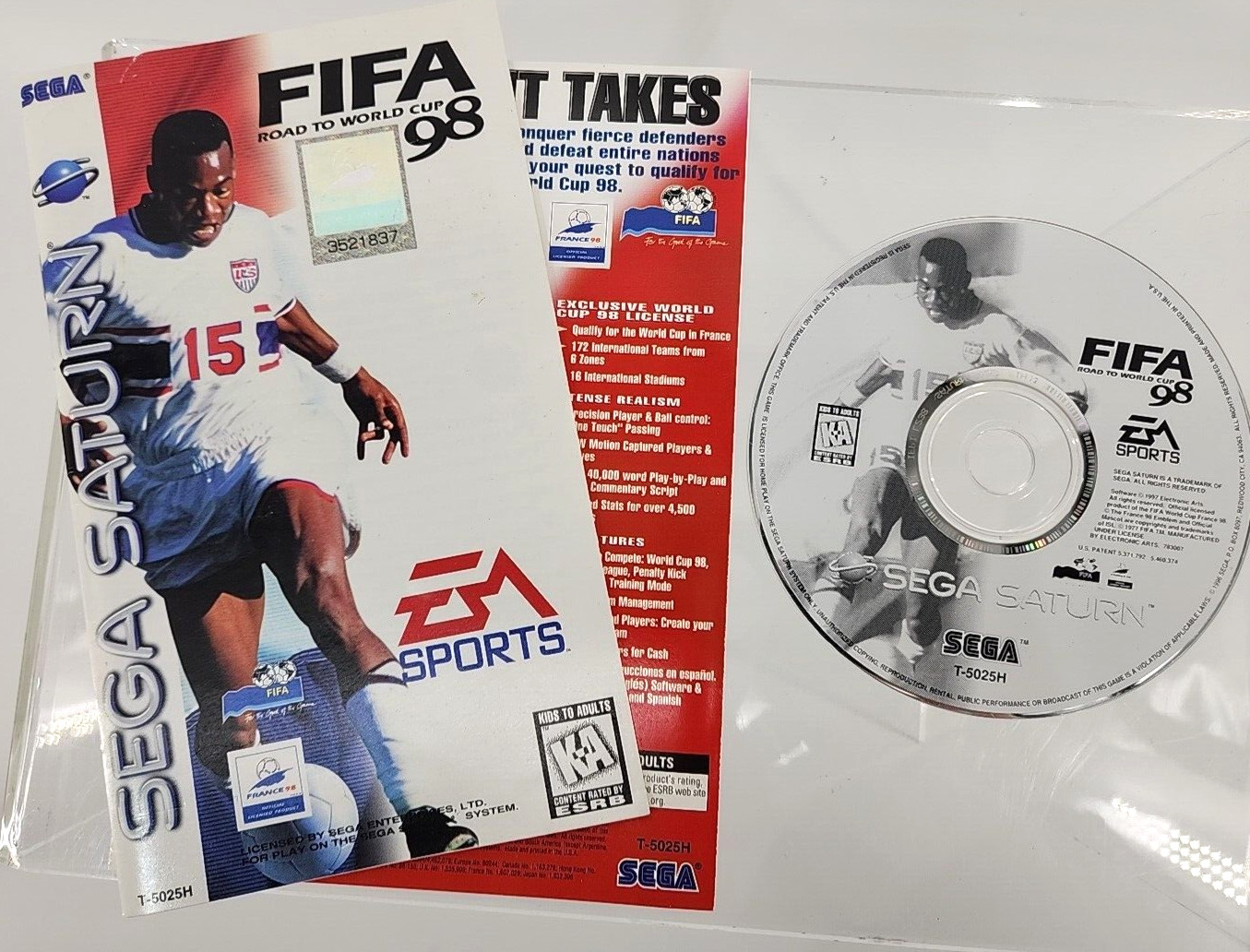 FIFA: Road to World Cup 98 T-5025H (Sega Saturn, 1997) NO CASE