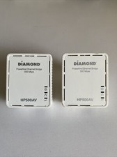 2 PCS. Diamond HP-500 Mbps Powerline Ethernet AV Adapter Kit