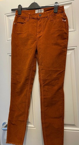 Corduroy Cord Trousers Burnt Orange W28 