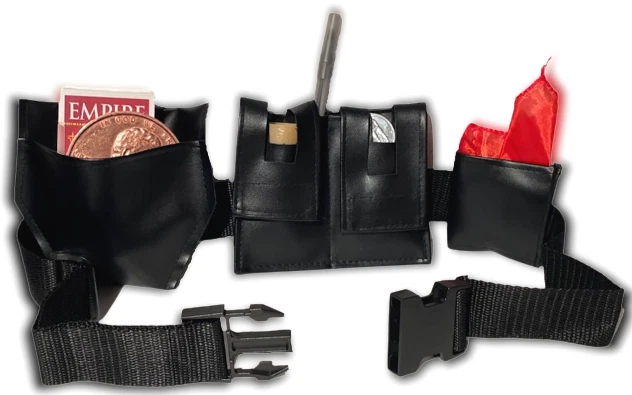 MAGICIAN'S UTILITY BELT Hold Magic Trick Props Gimmicks Black 4