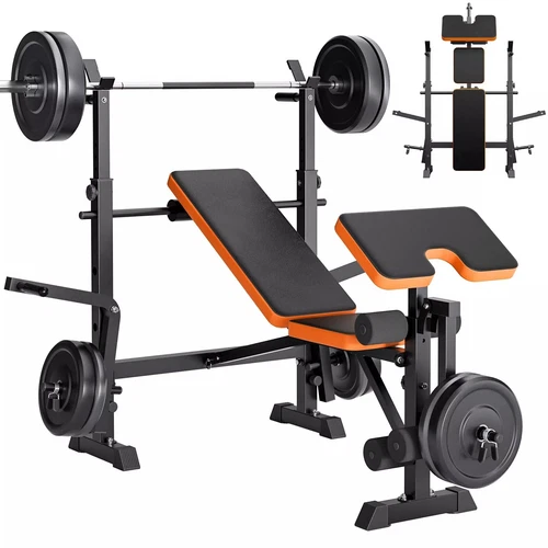 Multi Exercise Adjustable Folding Fitness Workout Bench with 7 Positions Fitness - Picture 51 of 51