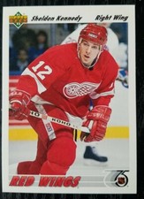 1991-92 Upper Deck Sheldon Kennedy #408 Detroit Red Wings 