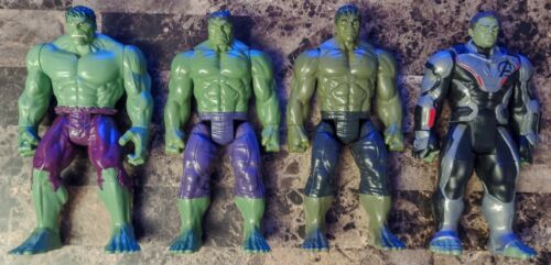 4 Incredible Hulk 12 Inch Action Figure Lot Marvel Avengers Infinity War Endgame