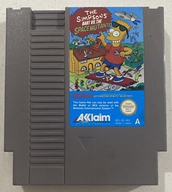 The Simpsons Bart Vs The Space Mutants NES Nintendo  Cartridge With Manual - PAL