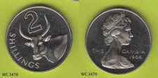 The Gambia 2 Shillings 1966 Proof (Elizabeth II) Coin