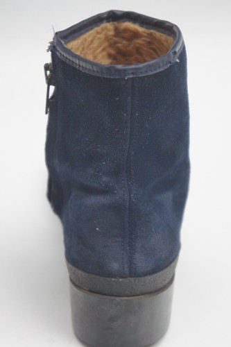 Vintage 60s-70s Women's ISBA French Suede Zipper Ankle boots - Picture 6 of 12