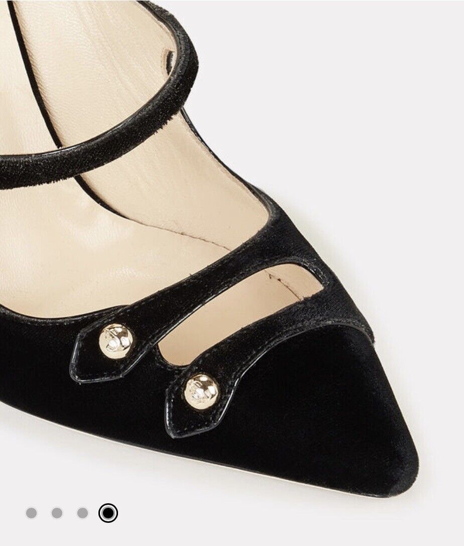 Jimmy Choo Velvet Lacey Mary Jane Pumps 8.5 | eBay Jimmy Choo Velvet Lacey Mary Jane Pumps 8.5 | eBay