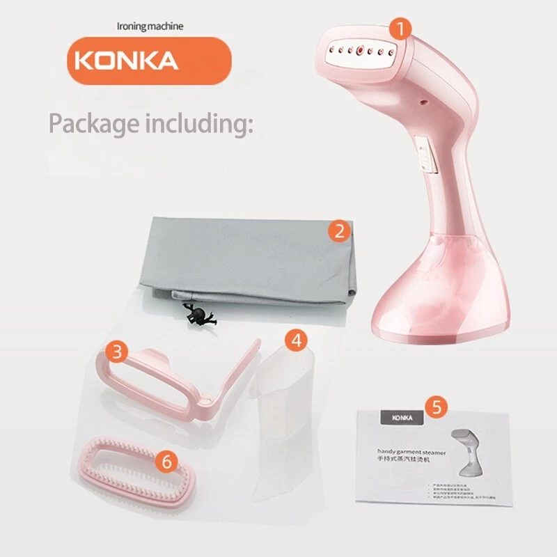 KONKA Handheld Garment Steamer Ironing For Clothes 250ml Portable Home & Travals