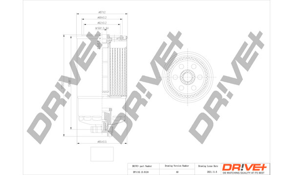 Dr!ve+ DP1110.13.0124 Kraftstofffilter Schraubfilter FüR Alfa Romeo, Fiat-image
