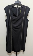 Lane Bryant 6th Lane Women's Plus Black Dress Zipper Sheath Stretch Sz 20
