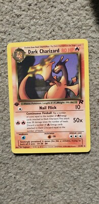 Pokemon Team Rocket 1st Edition Dark Charizard 21/82 Non-Holo