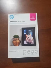 New! HP Advanced Glossy 4"x6" PHOTO PAPER 125-Sheet INKJET Printers 66lb 10.5mil