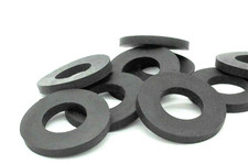 1" x 2" x 1/4" Rubber Flat Washers- Sealing Gaskets -  Auto |Marine| Industrial