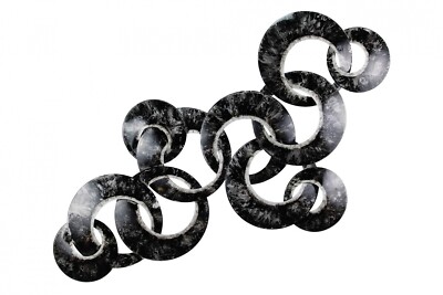 KunstLoft  Wanddeko Metall 'Verschlungen' | Wandskulptur 127x74x7cm