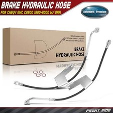 2x Manguera hidráulica de freno delantera izquierda y derecha para Chevy GMC C3500 1990-2000 con DRW