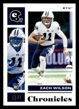 2021 Panini Chronicles Draft Picks #4 Zach Wilson Bronze