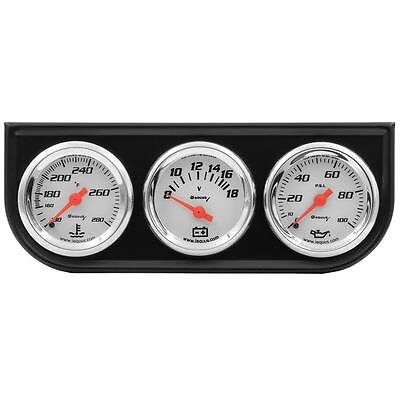 Equus E5100, Kit 1-1/2 Dia Triple Gauge Set W/Black Panel Performance Parts
