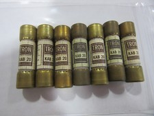  7 Bussmann KAB20 Tron Fuses 20A 250V NEW  with Free Shipping