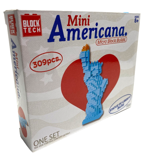Block Tech Mini Americana Block Build Sets Liberty and Fireworks 665 Pieces - Picture 6 of 7