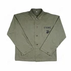 WW2 WWII US GREEN USMC HBT Army Field Coat Jacket Marked US Collection Size XXL
