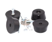 Power Generator Rubber Feet  5/8" Tall X 1 1/2" OD + Mounting Hardware  Set of 4